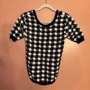 United Colors of Benetton Woman’s Medium BLK/WHT Top